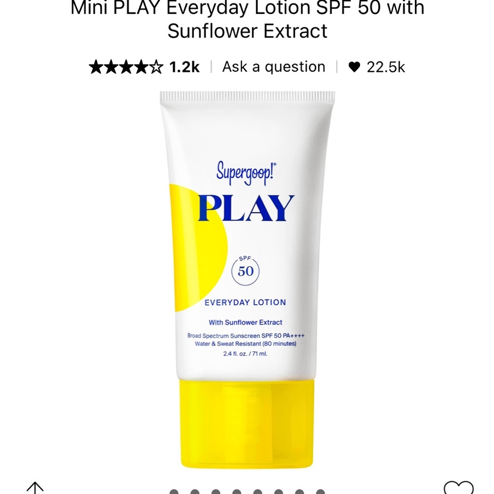Supergoop! PLAY Everyday Lotion SPF 50